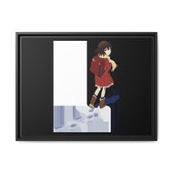 Anime ERASED Canvas Framed Art Print