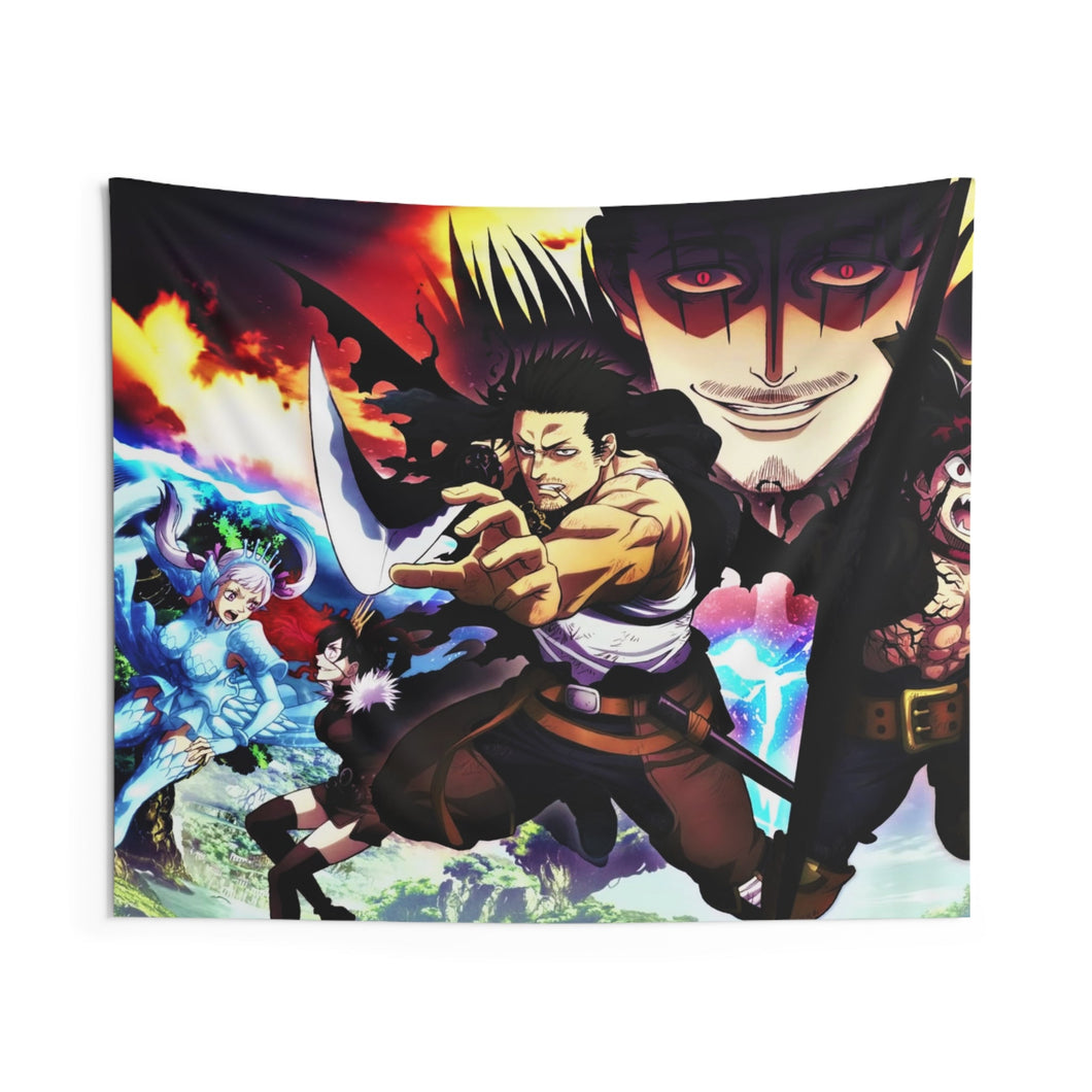 Black Clover Asta, Noelle Silva, Yuno, Yami Sukehiro Indoor Wall Tapestry