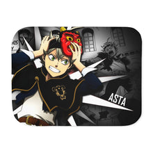 Load image into Gallery viewer, ASTA BLACK CLOVER Sherpa Blanket
