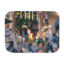 Load image into Gallery viewer, Jujutsu Kaisen Megumi Fushiguro, Nobara Kugisaki, Kento Nanami, Toge Inumaki, Maki Zenin Sherpa Blanket
