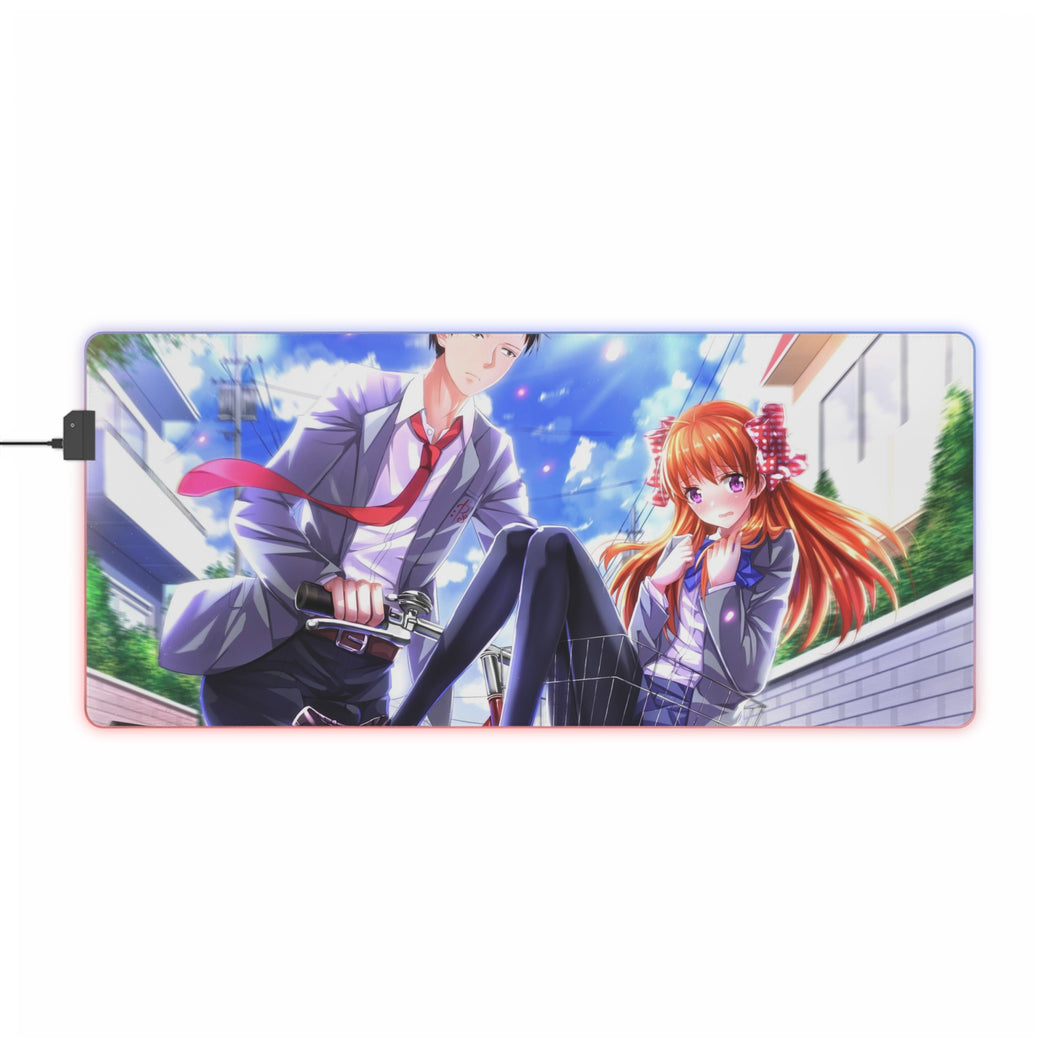 Monthly Girls' Nozaki-kun Chiyo Sakura, Umetarou Nozaki RGB LED Mouse Pad (Desk Mat)