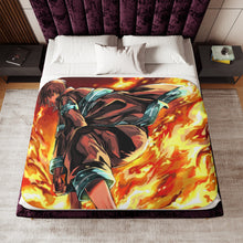 Load image into Gallery viewer, Fire Force Shinra Kusakabe Sherpa Blanket
