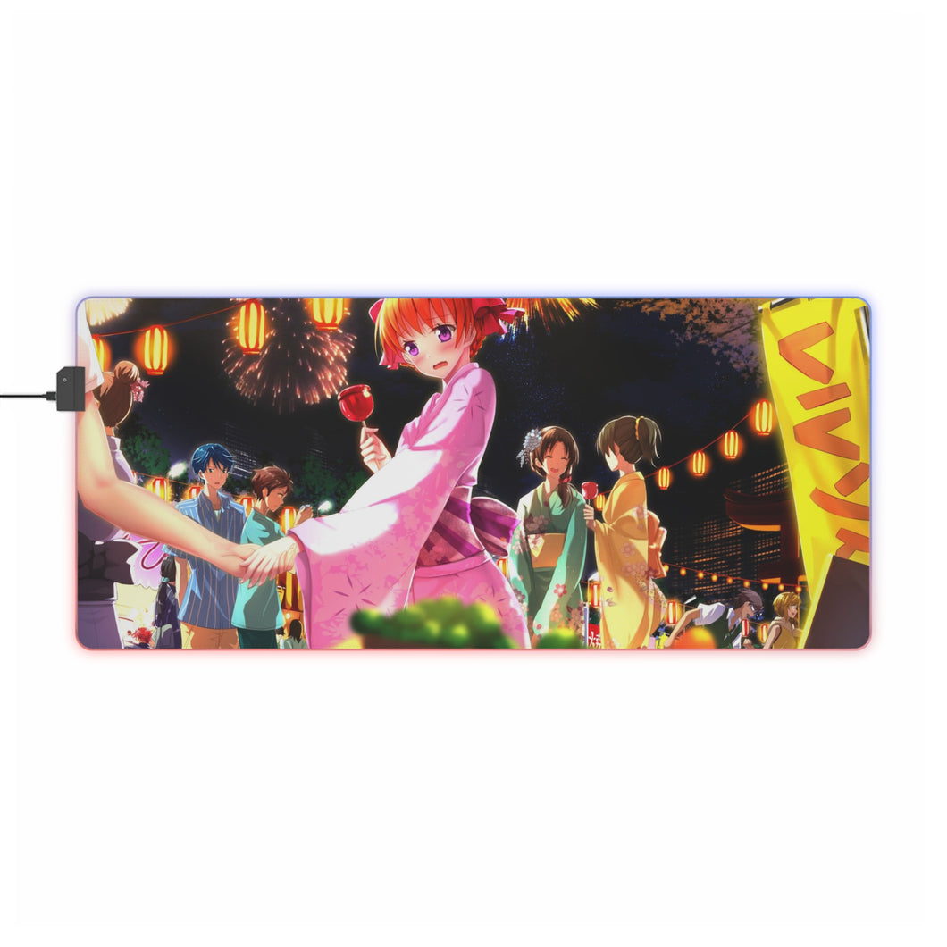 Monthly Girls' Nozaki-kun Chiyo Sakura, Umetarou Nozaki RGB LED Mouse Pad (Desk Mat)