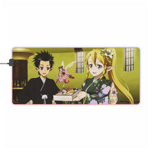Load image into Gallery viewer, Kirito, Leafa and Yui RGB LED Mouse Pad (Desk Mat)
