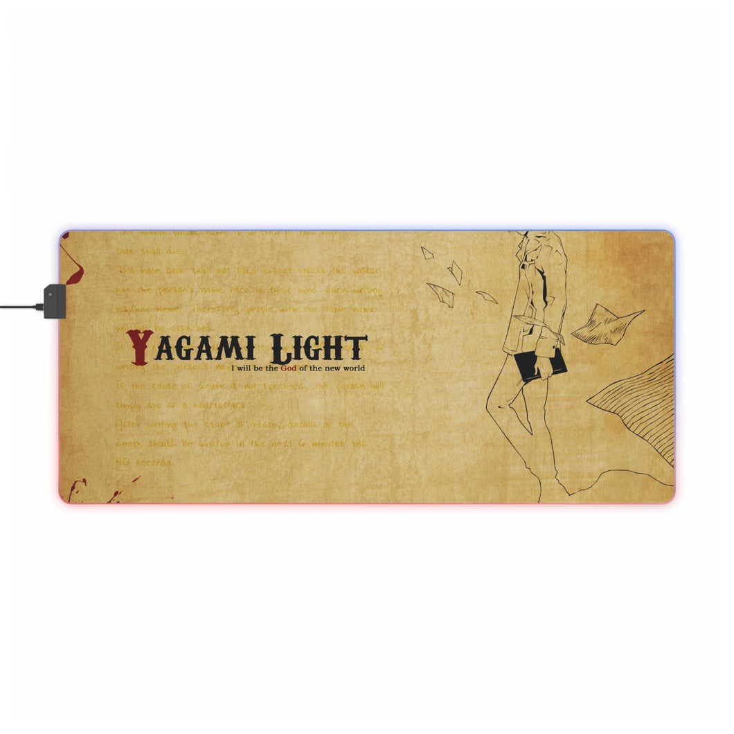 Anime Death Note RGB LED Mouse Pad (Desk Mat)