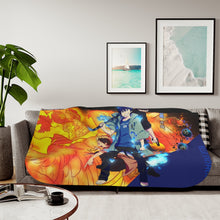 Load image into Gallery viewer, Blue Exorcist Rin Okumura, Yukio Okumura Sherpa Blanket
