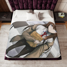 Load image into Gallery viewer, Makise Kurisu Sherpa Blanket
