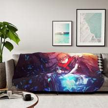 Load image into Gallery viewer, Anime Guilty Crown Sherpa Blanket
