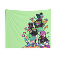 Jolyne Cujoh, Ermes Costello	 and F.F. / Stone Ocean Indoor Wall Tapestry