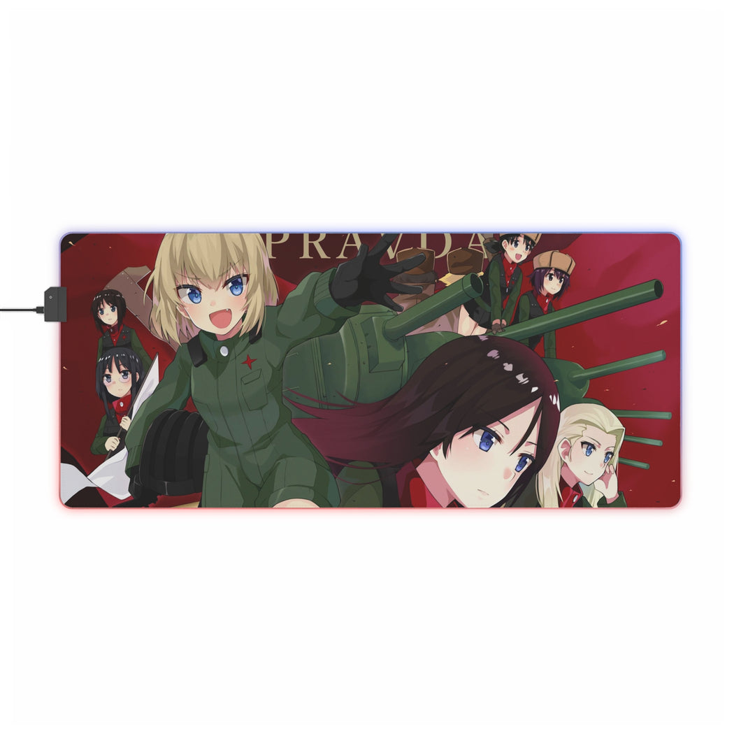 Girls und Panzer RGB LED Mouse Pad (Desk Mat)