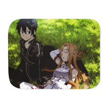 Load image into Gallery viewer, Kirito and Asuna Sherpa Blanket
