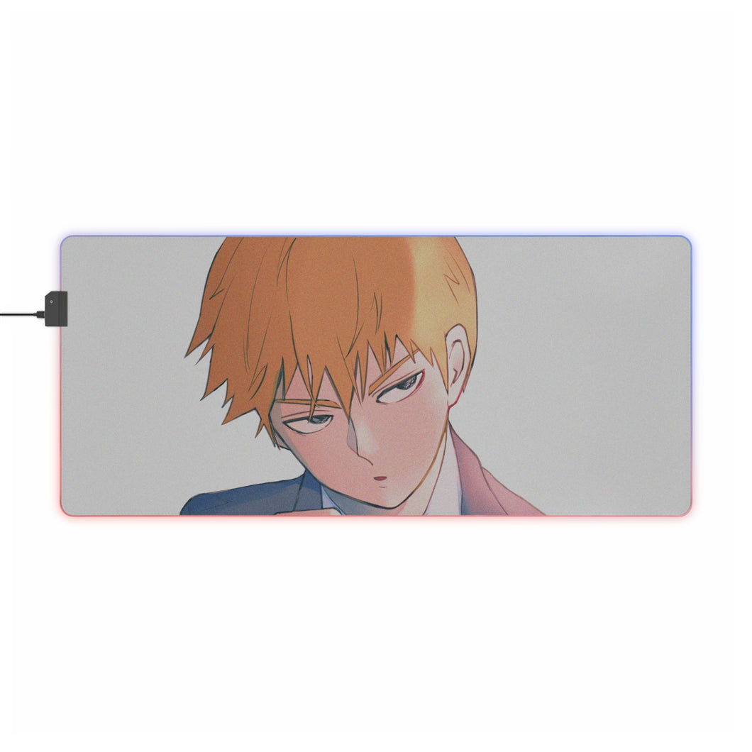 Mob Psycho 100 Arataka Reigen RGB LED Mouse Pad (Desk Mat)