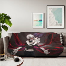Load image into Gallery viewer, Tokyo Ghoul Ken Kaneki, Rize Kamishiro Sherpa Blanket
