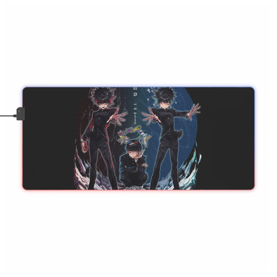 Mob Psycho 100 Shigeo Kageyama RGB LED Mouse Pad (Desk Mat)