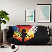 Load image into Gallery viewer, Anime Attack On Titan Sherpa Blanket
