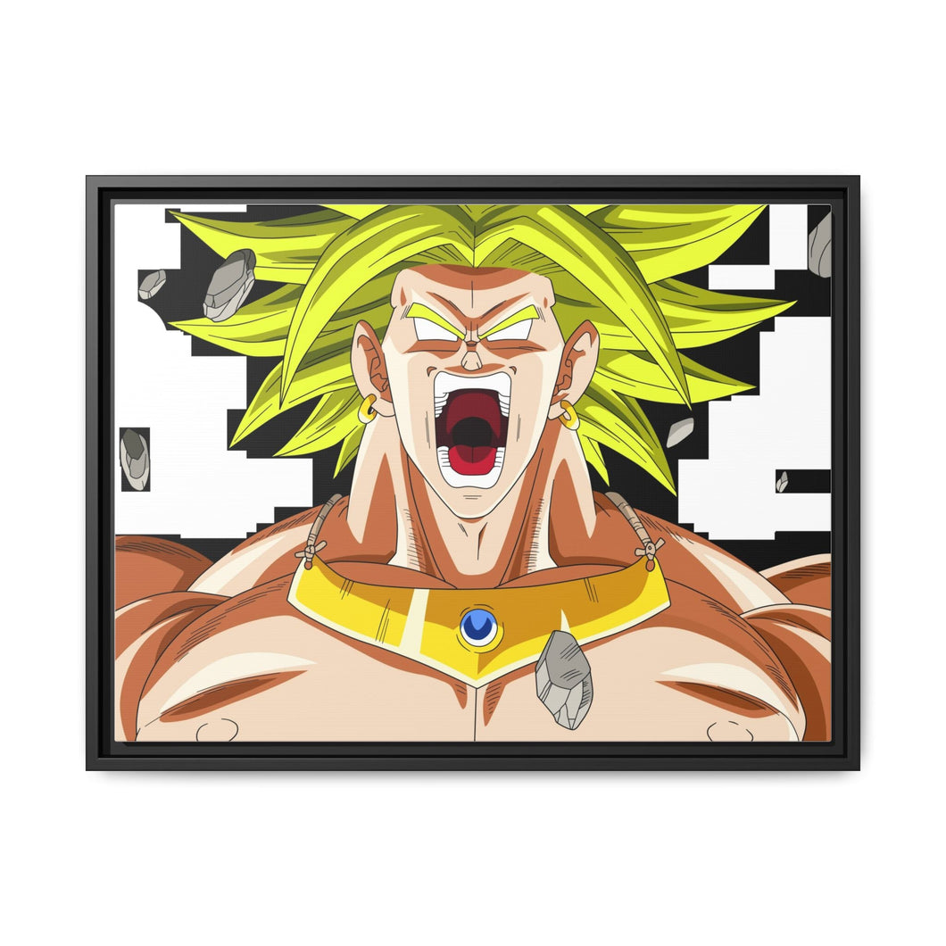 Broly Canvas Framed Art Print
