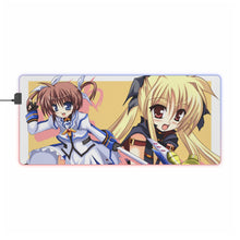 Load image into Gallery viewer, Magical Girl Lyrical Nanoha RGB LED Mouse Pad (Desk Mat)
