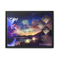 Nao Tomori holding a apple Canvas Framed Art Print