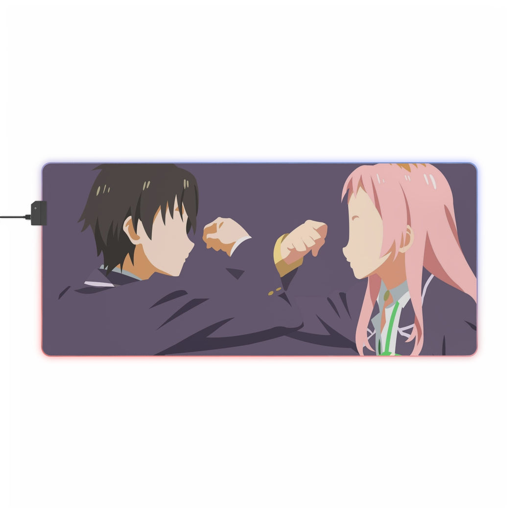 Gamers! Aguri, Keita Amano RGB LED Mouse Pad (Desk Mat)