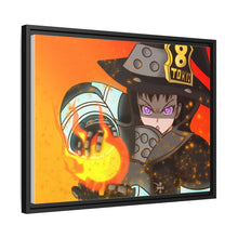 Load image into Gallery viewer, Fire Force Maki Oze Canvas Framed Art Print
