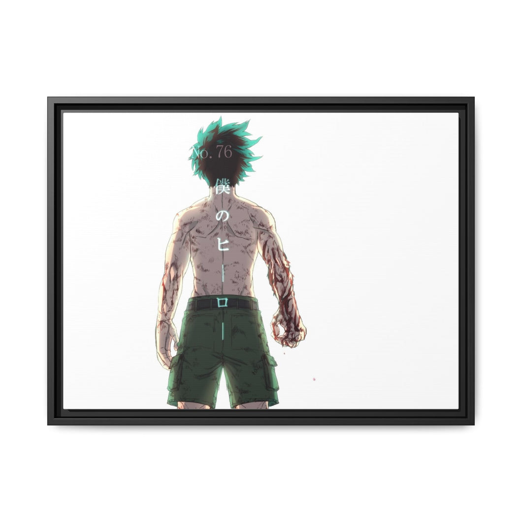 My Hero Academia Izuku Midoriya Canvas Framed Art Print