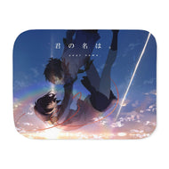 Taki and Mitsuha (Your Name) Sherpa Blanket