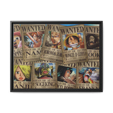 Load image into Gallery viewer, Monkey D. Luffy's crew wanted Canvas Framed Art Print
