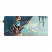 Load image into Gallery viewer, Anime Headphones RGB LED Mouse Pad (Desk Mat)
