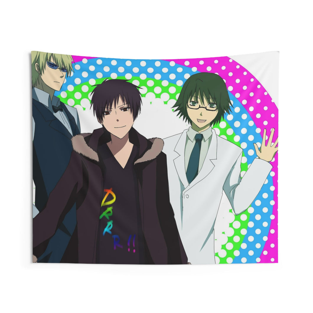 Durarara!! Izaya Orihara, Shizuo Heiwajima, Shinra Kishitani Indoor Wall Tapestry