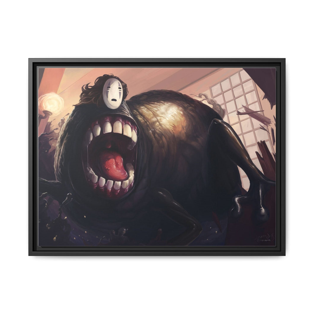 Anime Spirited Away Canvas Framed Art Print