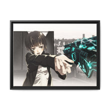 Load image into Gallery viewer, Akane Tsunemori with a dominator Canvas Framed Art Print
