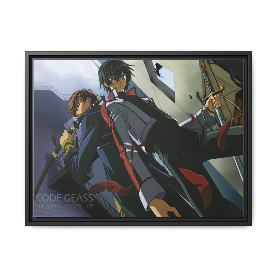Anime Code Geassr Canvas Framed Art Print