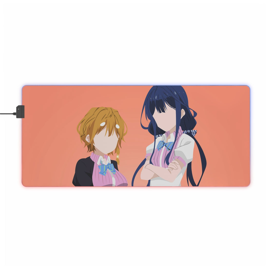 Masamune-kun's Revenge Aki Adagaki, Yoshino Koiwai RGB LED Mouse Pad (Desk Mat)