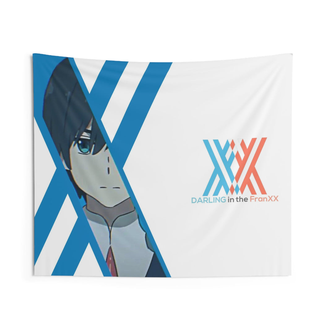 Zero Two and Hiro Indoor Wall Tapestry