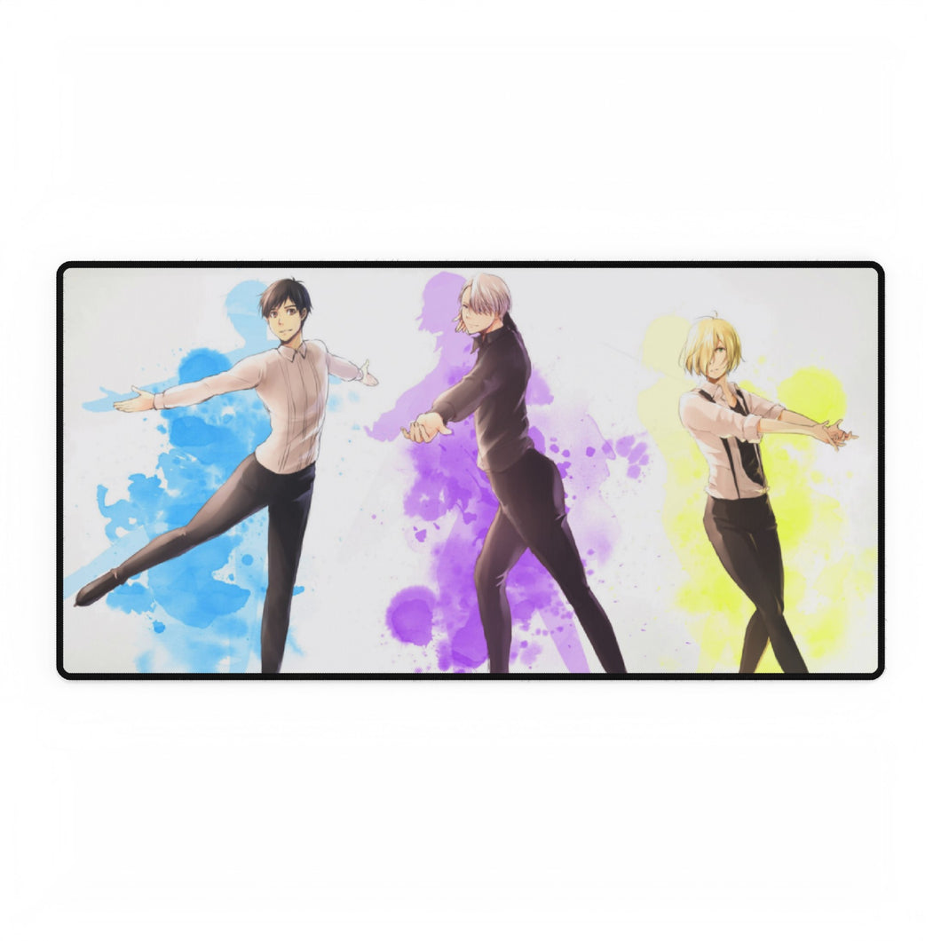 Yuri!!! On Ice Victor Nikiforov, Yuri Plisetsky, Yuuri Katsuki Mouse Pad (Desk Mat)