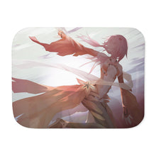 Load image into Gallery viewer, Guilty Crown Inori Yuzuriha Sherpa Blanket
