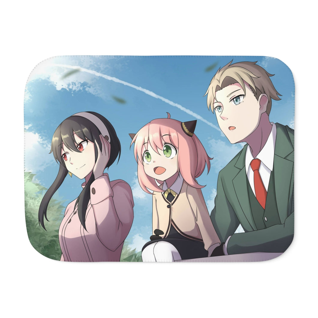 Anime Spy x Family Sherpa Blanket