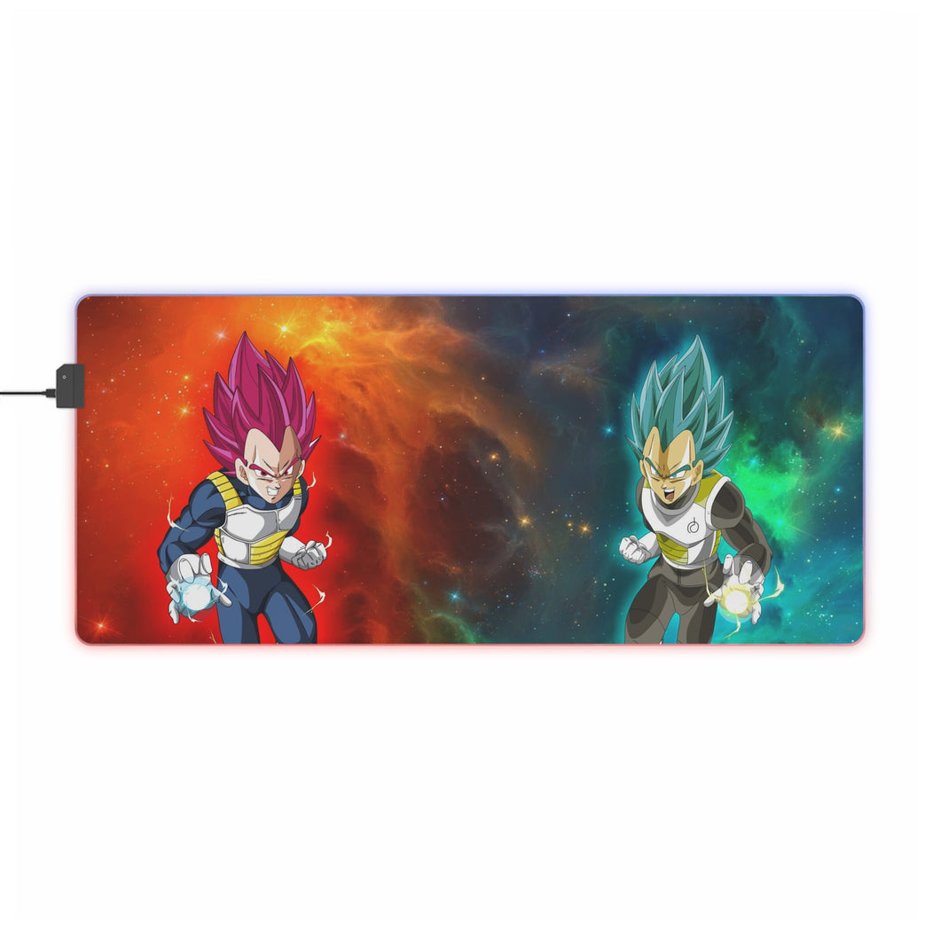 Vegeta SSJ God and Vegeta SSJ God SSJ RGB LED Mouse Pad (Desk Mat)