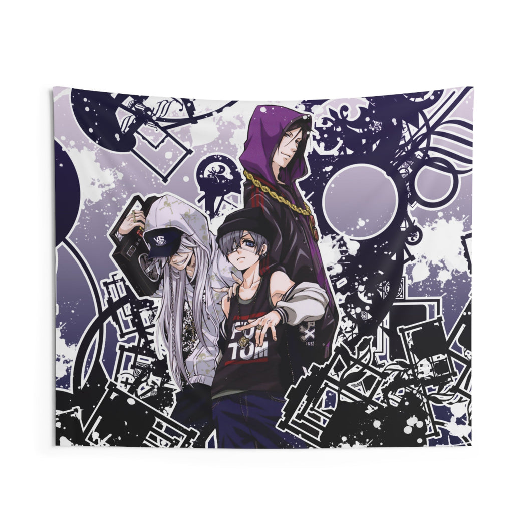 Black Butler Indoor Wall Tapestry
