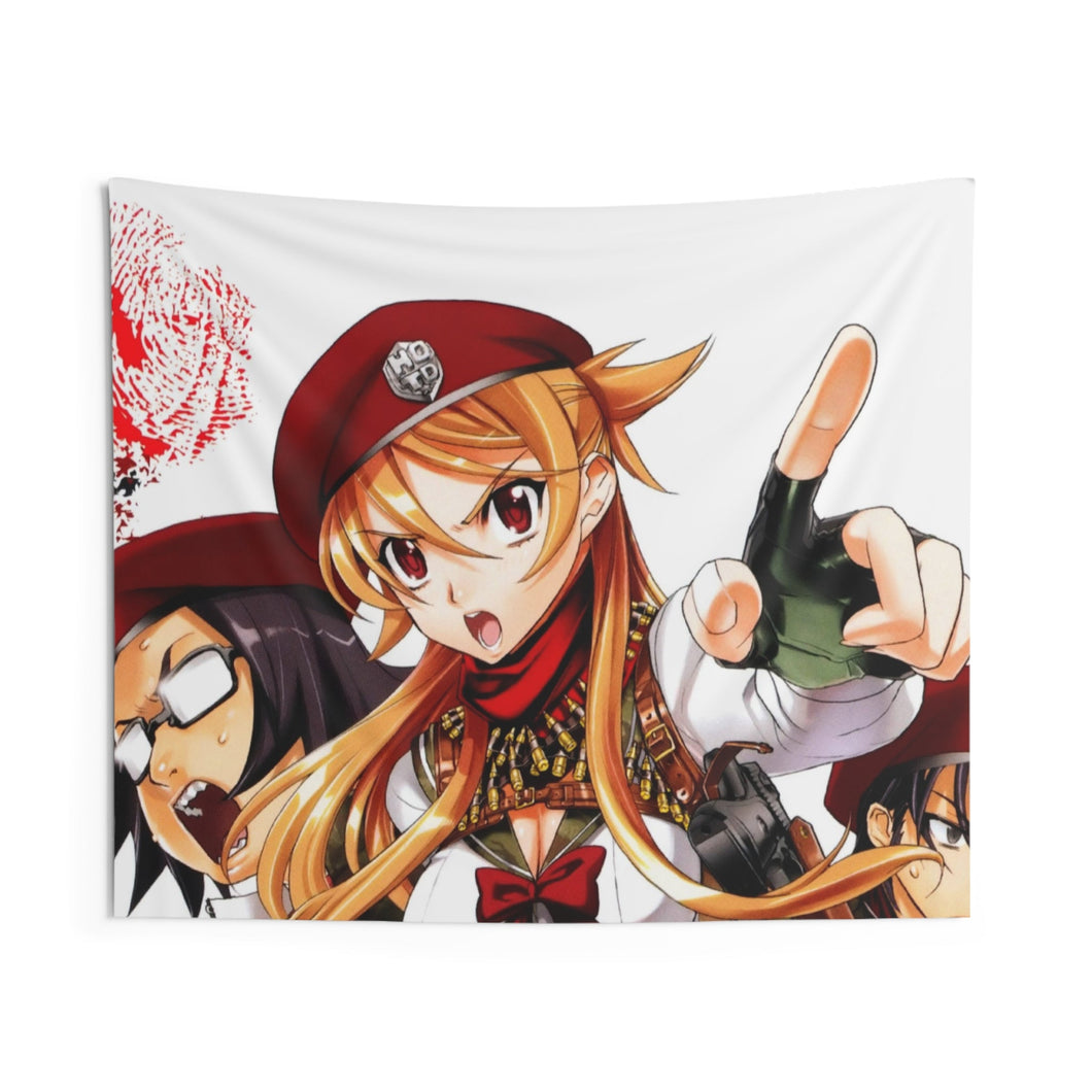 Highschool Of The Dead Indoor Wall Tapestry