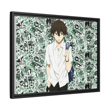 Load image into Gallery viewer, Hōtarō Oreki Going to school Canvas Framed Art Print
