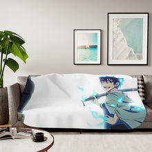 Load image into Gallery viewer, Blue Exorcist Sherpa Blanket
