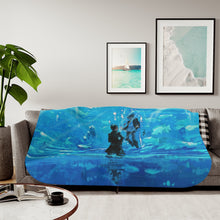 Load image into Gallery viewer, Anime Blue Exorcist Sherpa Blanket
