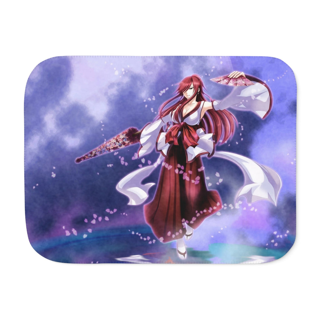 Erza Scarlet Sherpa Blanket