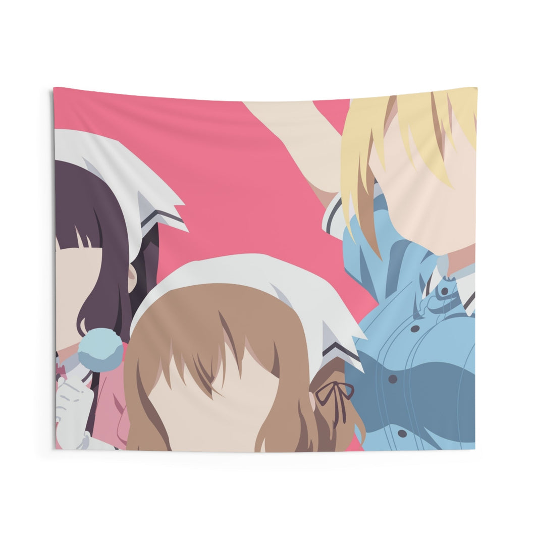 Blend S Maika Sakuranomiya, Kaho Hinata, Mafuyu Hoshikawa Indoor Wall Tapestry