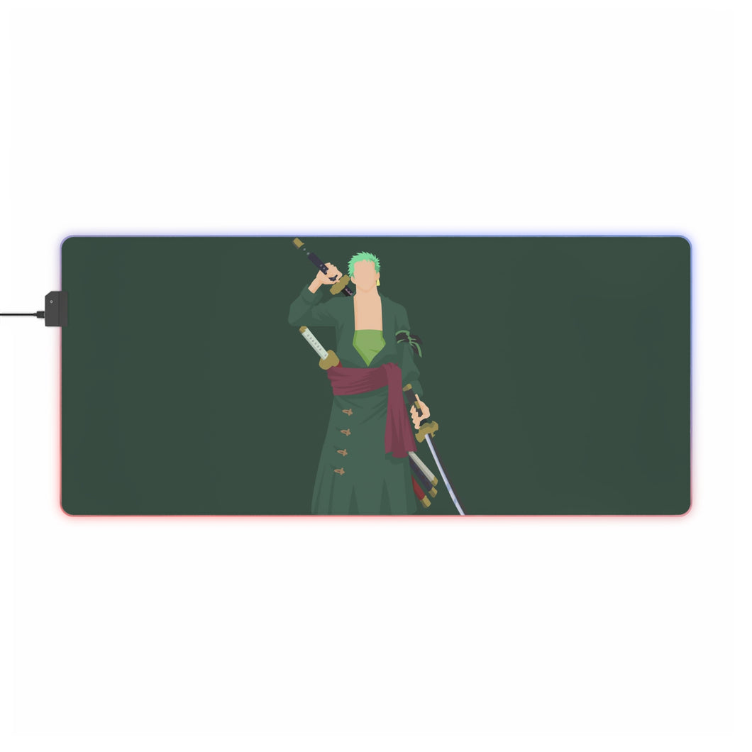 One Piece Roronoa Zoro RGB LED Mouse Pad (Desk Mat)