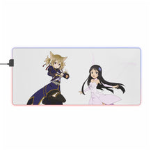 Load image into Gallery viewer, Silica and Yui RGB LED Mouse Pad (Desk Mat)
