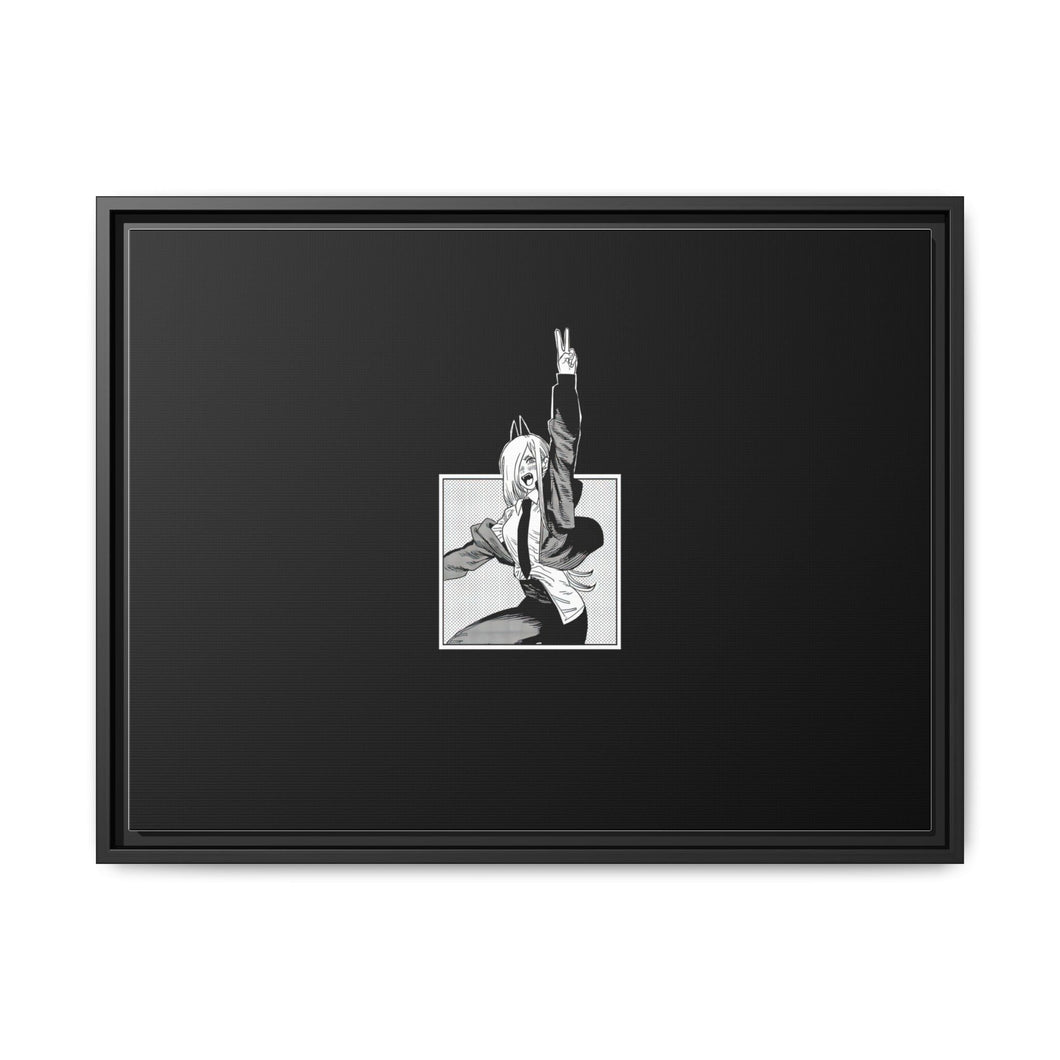 Anime Chainsaw Man Canvas Framed Art Print