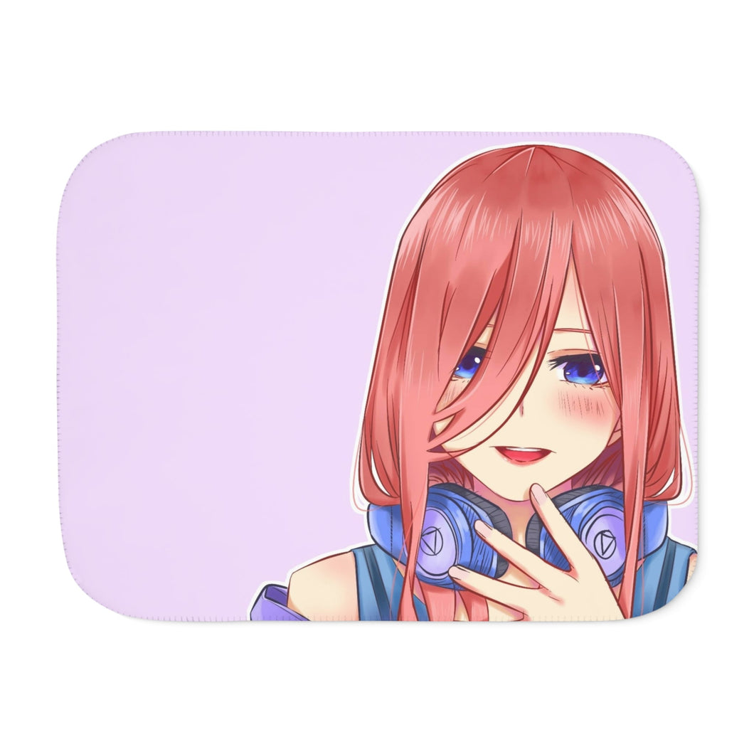 The Quintessential Quintuplets Miku Nakano Sherpa Blanket
