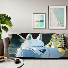Load image into Gallery viewer, Princess Mononoke Sherpa Blanket
